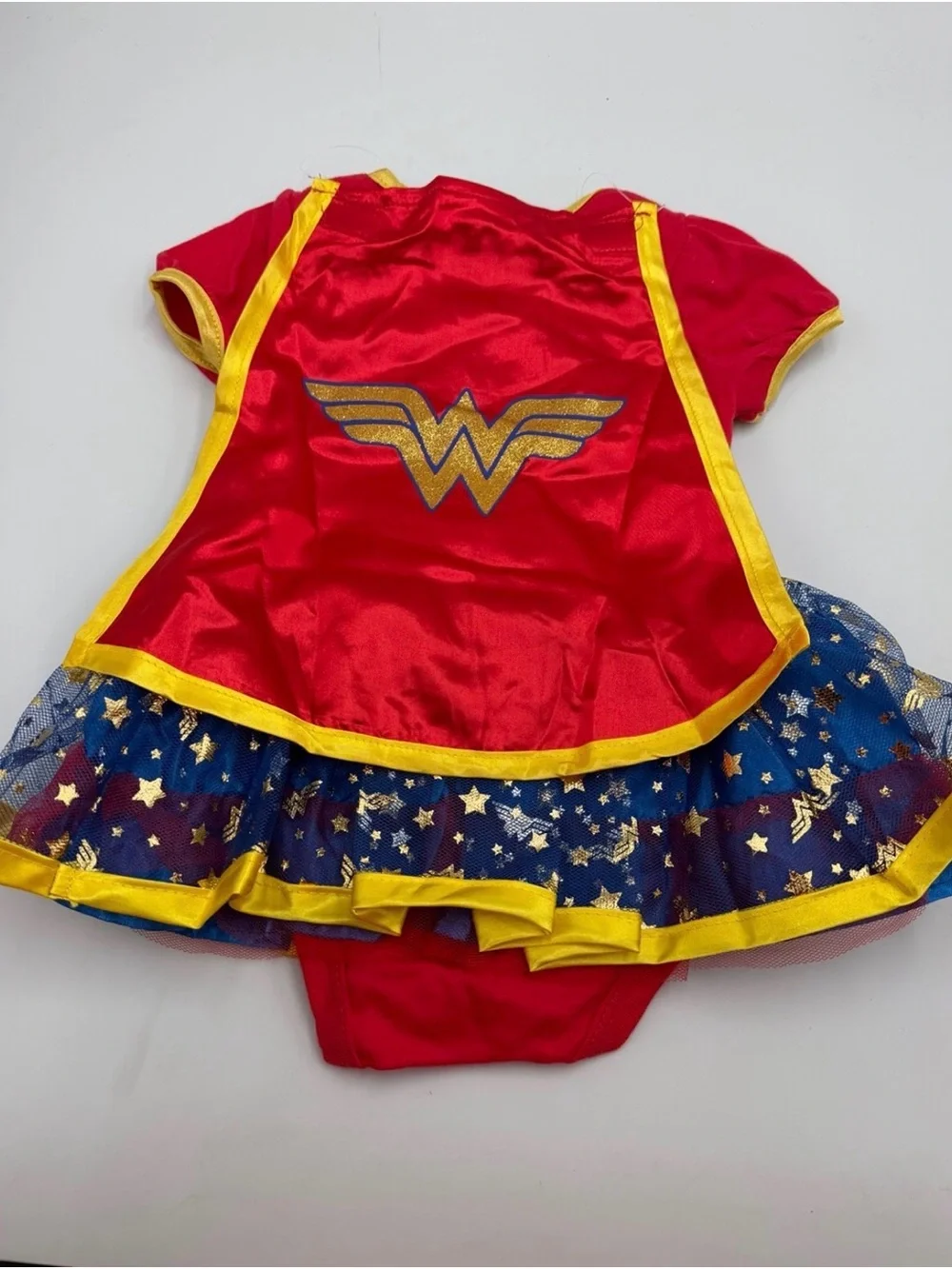 Wonder Woman Baby Costume Dress Cape Headband DC Comics Infant 3-6 Months